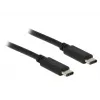 USB Type-C laidas DeLOCK Type-C 2.0 1m juodas