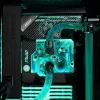 Monoblokas EK Water Blocks Akrilas Žalvaris Juodas Sidabrinis