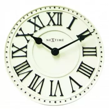 NeXtime klok 5187wi London Table, Ø16 cm, sieninis, baltas/juodas+B32