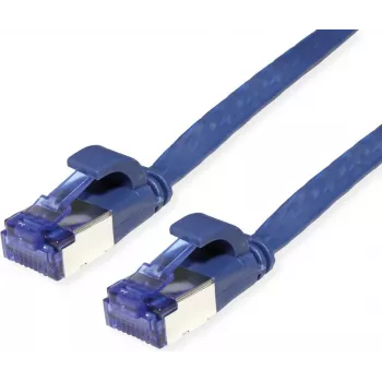 VALUE Patch Cable Cat.6A (Class EA) FTP, itin plokščias, mėlynas, 2 m (21.99.2152)