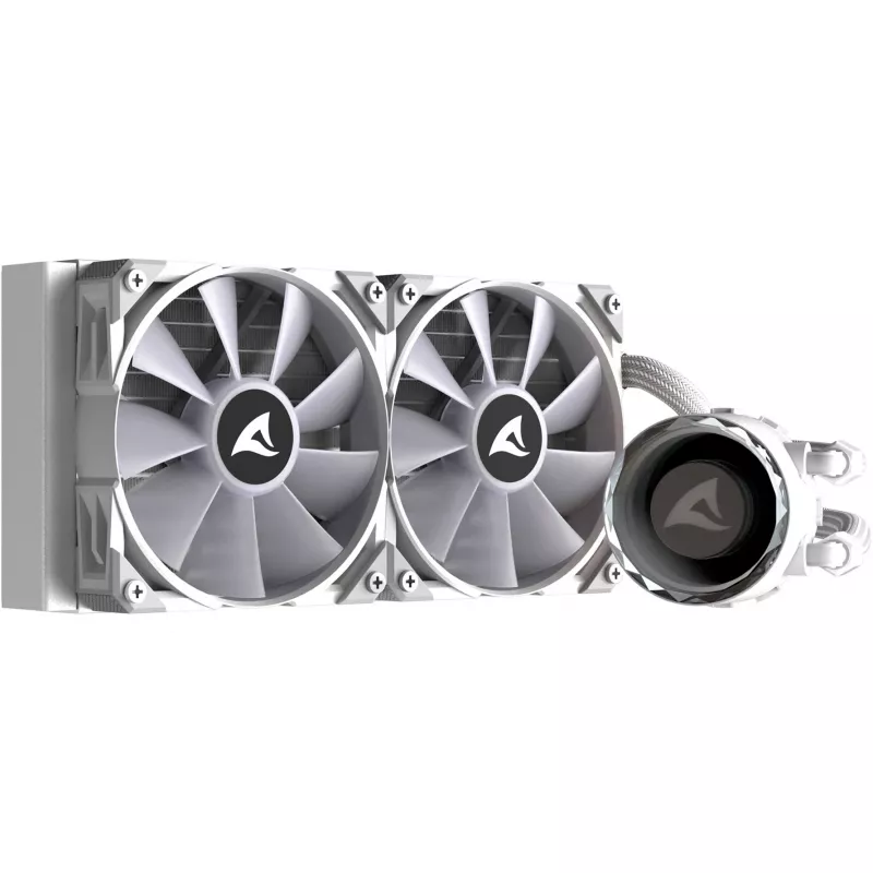 S80 RGB White AIO 240mm skysčio aušinimas baltas