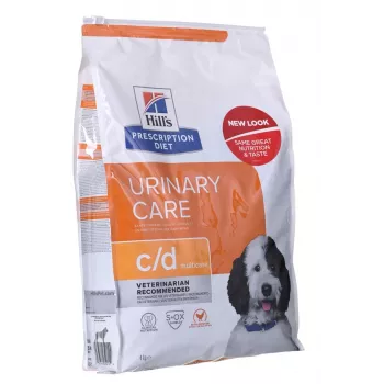 HILL'S PRESCRIPTION DIET Canine Urinary Care c/d Multicare Sausas šunų ėdalas su vištiena 1,5 kg