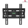 TV laikiklis ant sienos MACLEAN MC-777, 13–42 colių, iki 35 kg, VESA 75x75–200x200, metalinis, juodas