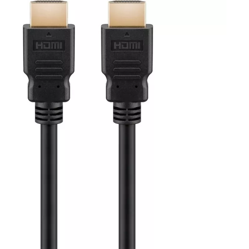 Goobay 61161 HDMI kabelis 5 m, HDMI A tipas - HDMI A tipas, 10,2 Gbit/s, ARC, juodas