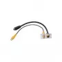 S-Video + RCA lizdas Kindermann 7444000505 aliuminis 50 mm