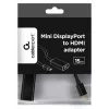 Gembird A-MDPM-HDMIF-02 vaizdo kabelio adapteris Mini DisplayPort į HDMI A tipas (moteriška) juodas