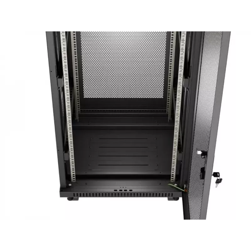 Stovo spinta LANBERG FF01-6624-23BL 24U laisvai pastatoma 19 colių 600×600 mm IP20 juoda
