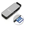 Hama 123900 kortelių skaitytuvas USB 3.2 Gen 1 (3.1 Gen 1) juodas, sidabrinis