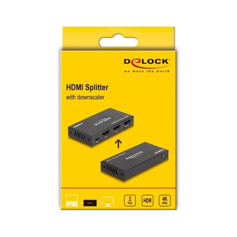 DeLOCK HDMI skirstytuvas 1x HDMI į 2x HDMI 4K 60 Hz