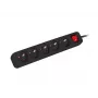 Lanberg PS1-05E-0300-BK ilgintuvas 3 m 5 kištukinių lizdų Baltas
