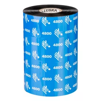 Zebra 4800 Performance Resin terminė juosta 450 m Juoda
