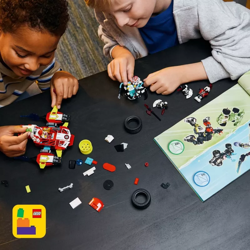 LEGO DREAMZZZ 71497 Cooperio Tigro Mechas ir Zero karštasis automobilis