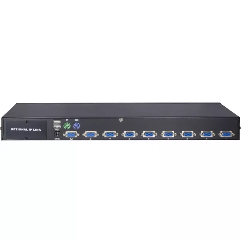 Inter-Tech KVM AS-9108DU Rack montuojamas juodas KVM jungiklis (88887233)