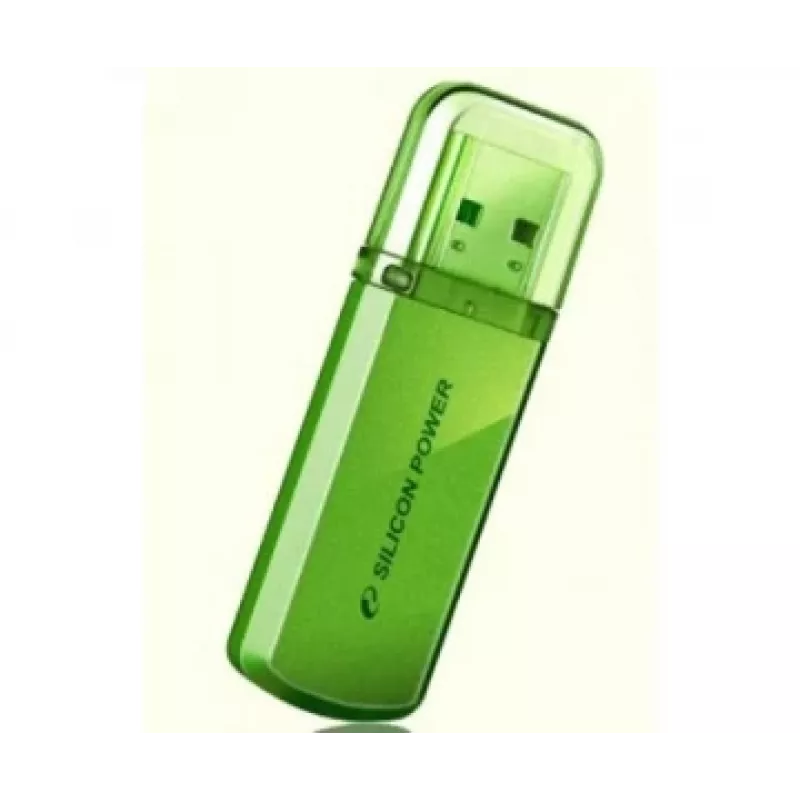 USB atmintukas Silicon Power Helios 101 — 8 GB, USB 2.0, Type-A, žalias, su dangteliu