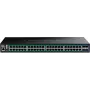 TRENDnet TPE-3524S – Switch, 52 prievadai, Web, L2+, Smart, 48 x 10/100/1000 (PoE+) + 4 x 10 Gigabit SFP+, stalinis / montuojamas į stelažą, PoE+ (410 W), atitinka TAA