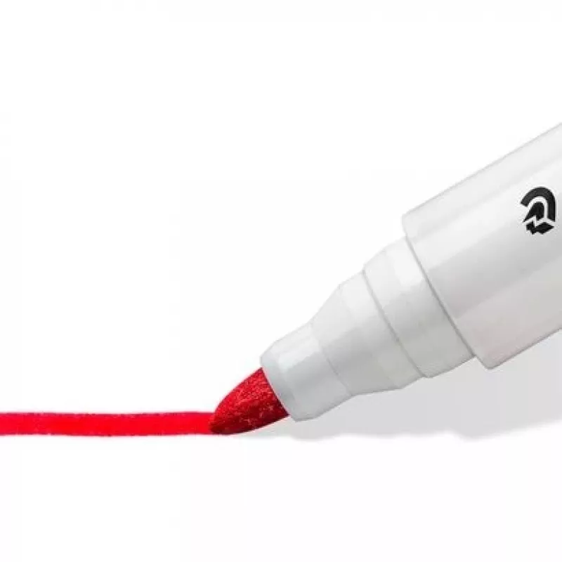 Markeris Staedtler Lumocolor 351 baltos lentos, 6 vnt., kulkos formos antgalis
