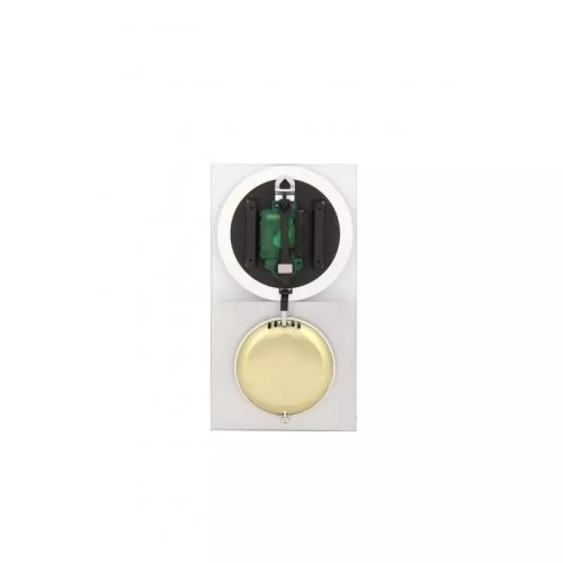 NeXtime klok 3028 OP sieninis laikrodis, 16x30,2 cm, stiklas, sidabrinis