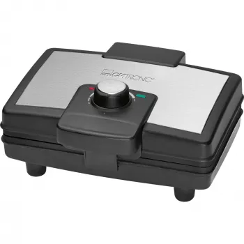 Clatronic WA 3606 vaflinė 2 vafliai Juoda, Nerūdijantis plienas 800 W