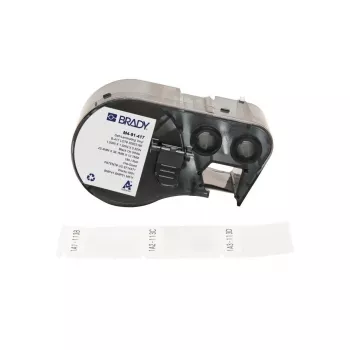 Brady Corporation M4-91-417 savaiminio laminavimo vinilas baltas/skaidrus 25,40 x 12,70 38,10 mm (170957)