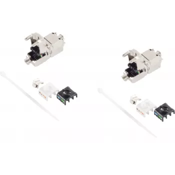 Keystone RJ45 Cat 6A jungtis ShiverPeaks BS08-10002-2 beįrankė, 2 vnt. pakuotė
