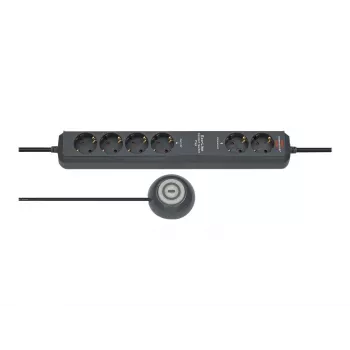 Prailginimo laidas Brennenstuhl Eco-Line Comfort Switch 2m 6 kištukinių lizdų