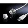USB A – USB A laidas, Rittal 2482.220 — 1 m, baltas, kištukas–lizdas