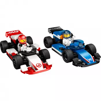 LEGO CITY 60464 F1 - Williams Racing ir Haas F1 lenktyniniai automobiliai