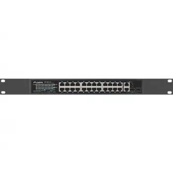 Lanberg RSFE-24P-2C-250 nevaldomas Gigabit Ethernet komutatorius su 24 PoE+ prievadais