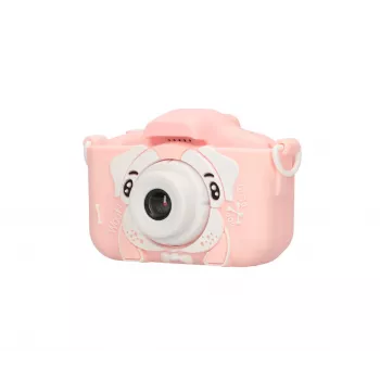 Vaikų skaitmeninis fotoaparatas Extralink H28 SINGLE PINK – rožinė/balta, nuo 3 metų