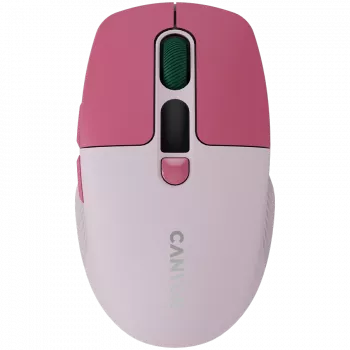 Canyon MW-26 – 2in1 belaidė optinė pelė Bluetooth / 2,4 GHz – tyli – rožinė