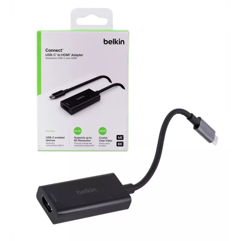 Belkin AVC013BTBK vaizdo kabelio adapteris HDMI A tipo (standartinis) USB Type-C juodas