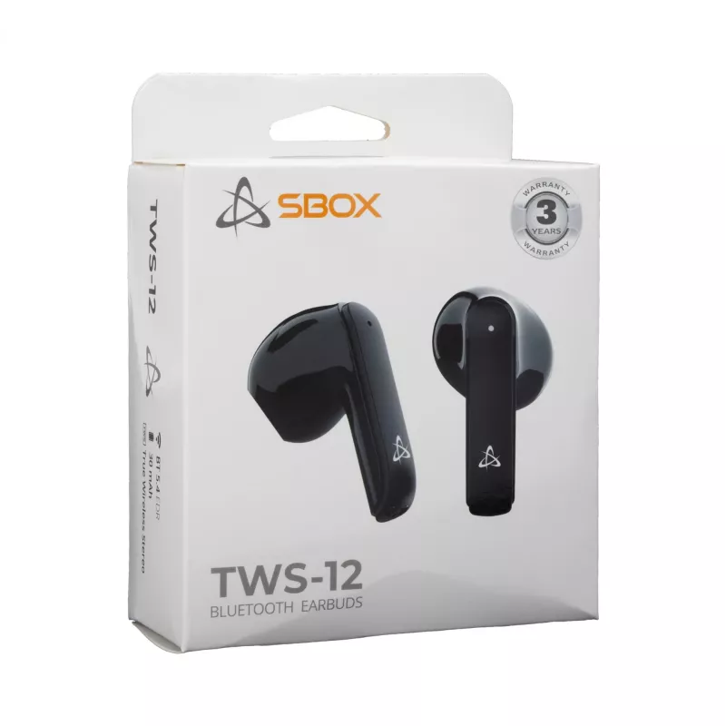 Belaidės ausinės SBOX EB-TWS12 Juodos
