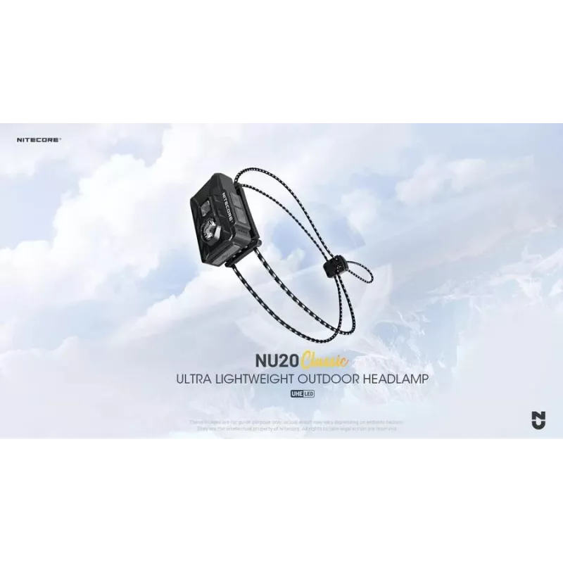 Žibintuvėlis ant galvos NU Series 360 LUMENS/NU20 Classic Nitecore
