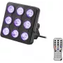 LED efektinis šviestuvas EUROLITE 42110199 su 9 LED, DMX valdymu