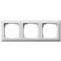 Sieninis rėmelis Gira Standard 55 White — termoplastikas, bevaržtis dizainas, 80,7×223,3 mm, 11,4 mm storio