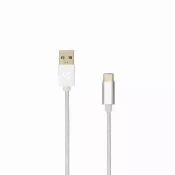 Sbox USB-TYPEC-15W USB-A į USB-C laidas, 1.5 m, kokoso baltumo