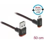 USB laidas DeLOCK EASY-USB 2.0 Type-A į Micro-B 0,5 m juodas