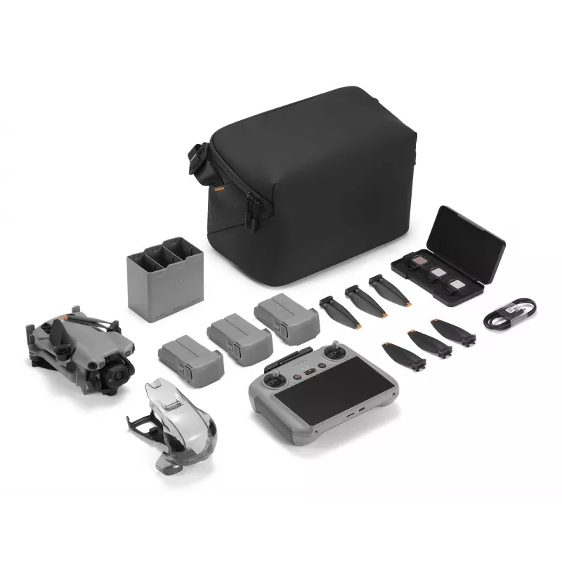 DJI MINI 5 PRO Fly More Combo (RC2) lengvas 249 g dronas su 50 MP sensoriumi, Lidar, 3 akumuliatoriais, nuotolinio valdymo pultu su ekranu