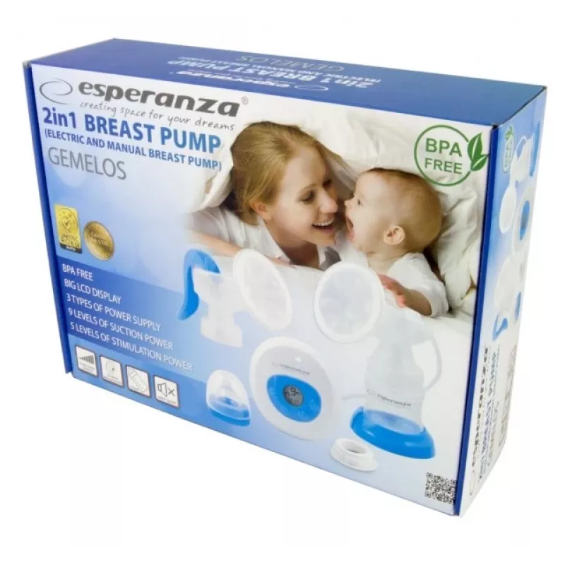 Elektrinis pientraukis ESPERANZA ECM003B 150 ml su ekranu, mėlynai baltas, 100–240 V AC