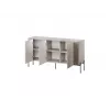 Komoda cama meble VERA 150x40x80 cm, matinė kaspra, medžio drožlių plokštė, 16 mm rėmas