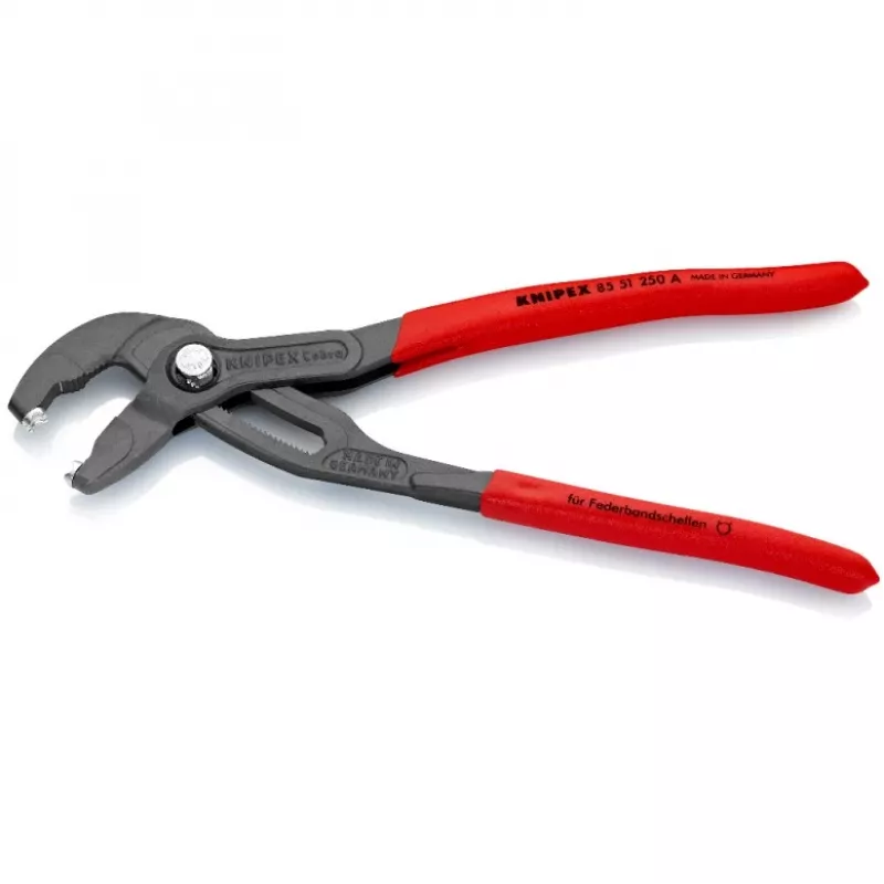 Knipex replės spyruokliniams spaustukams, ilgis 250 mm, max. atidarymas 70 mm, 25 nustatymai