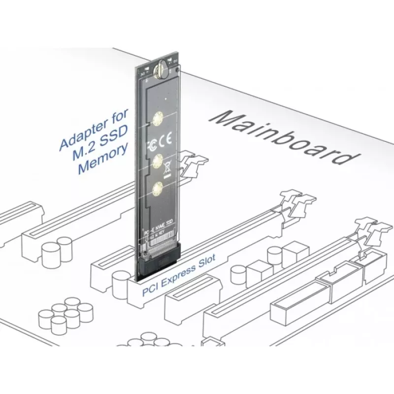 DeLOCK PCI Express x1 į M.2 Key M adapteris 64105