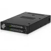 ICY DOCK ToughArmor MB834MK-B V2 - 2x M.2 NVMe į 1x 3,5 colio lizdo mobilusis krepšelis su metaliniu raktiniu užraktu, SlimSAS 4i, juodas