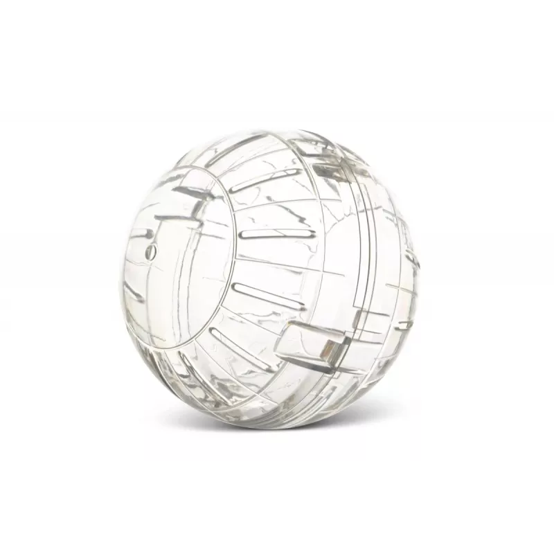 Mankštos kamuolys graužikams Savic Runner Small 12 cm, skaidrus polistirenas, 120 mm