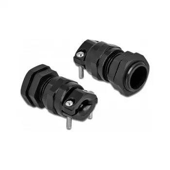 Kabelio įvadas DeLOCK 60353 Juodas metalas plastikas