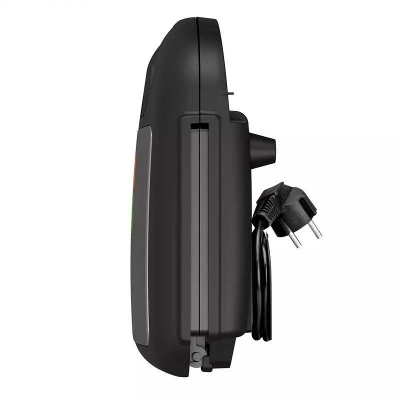 Sumuštinių skrudintuvas Black & Decker BXSA753E — 2 sumuštiniams, 750 W, nelipnios plokštės, 215×125 mm kepimo paviršius, kompaktiškas nerūdijantis plienas