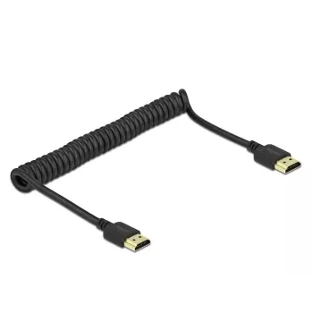HDMI kabelis DeLOCK 84967 1,5 m, A tipo kištukas – kištukas, juodas