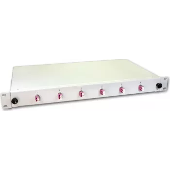 Lightwin LWL Splice Box, 12 skaidulų, 6x DLC daugiamodis, 50/125µm OM4 Pigtail Splice Boxes (SPBOX 12G50 OM4 DLC)