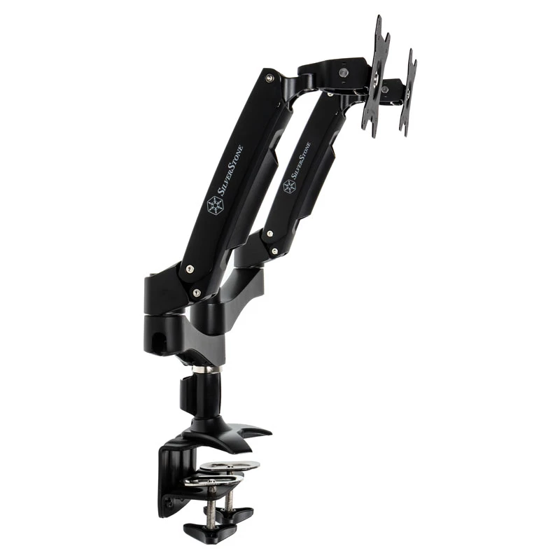 SilverStone SST-ARM22BC Dvigubas monitoriaus laikiklis - juodas