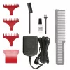 Wahl Cordless Detailer Li Burgundinė, sidabrinė ličio jonų (Li-Ion) belaidė kirpimo mašinėlė
